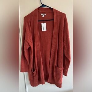 Women's Sonoma Goods For Life Every Day Cardigan Color orange Size: XL